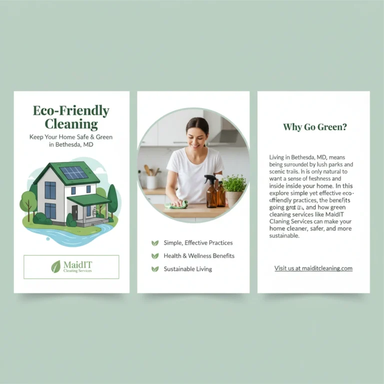 Eco-Friendly Cleaning: How to Keep Your Home Safe and Green in Bethesda MD